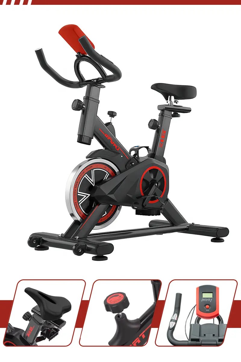 Bicicleta Ergométrica Spinning Redfin Roda De Inércia 6kg Bike Indoor Vertical Residencial Resistência Ajustável Display Lcd Multifunção Ban