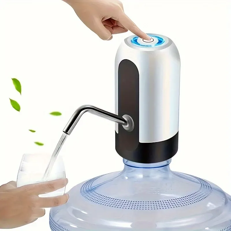 Bomba Elétrica De Galão Universal Com Carregamento USB Para Galão