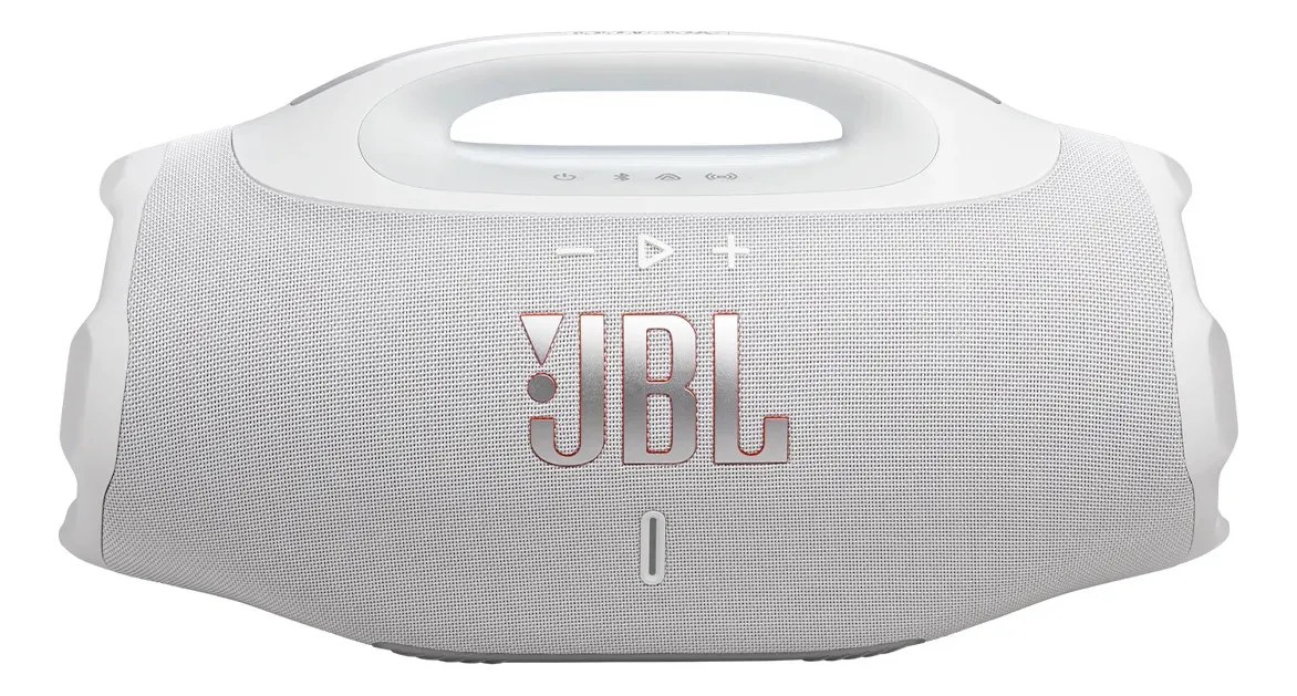 Caixa de Som Bluetooth À Prova D'água Boombox 4 JBL - Branca