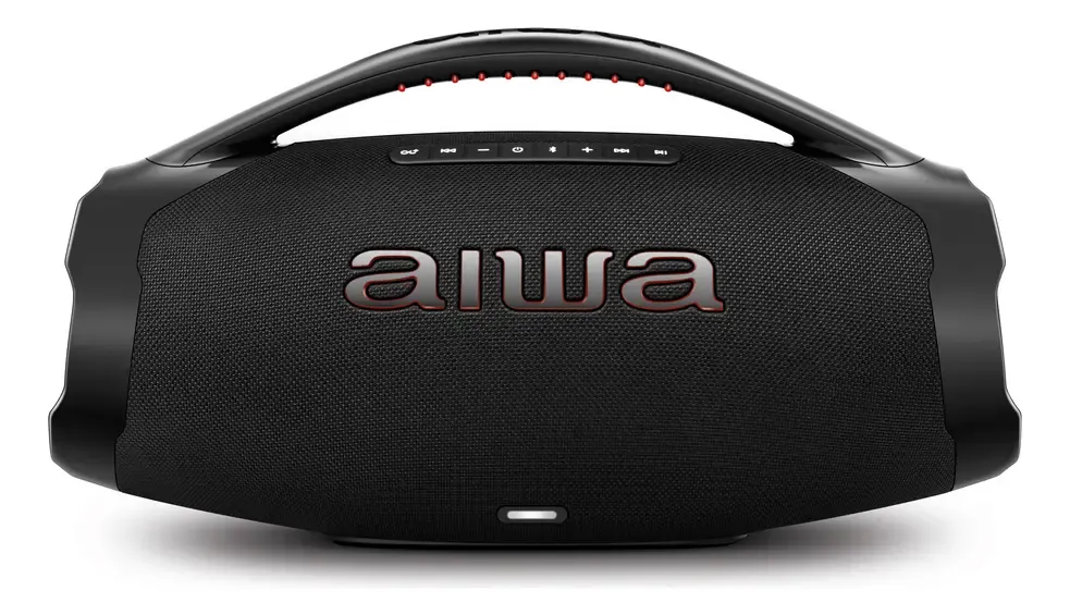 Caixa De Som Boombox Aiwa AWS-BBS-01-B 200w IP66 30hs De Bateria