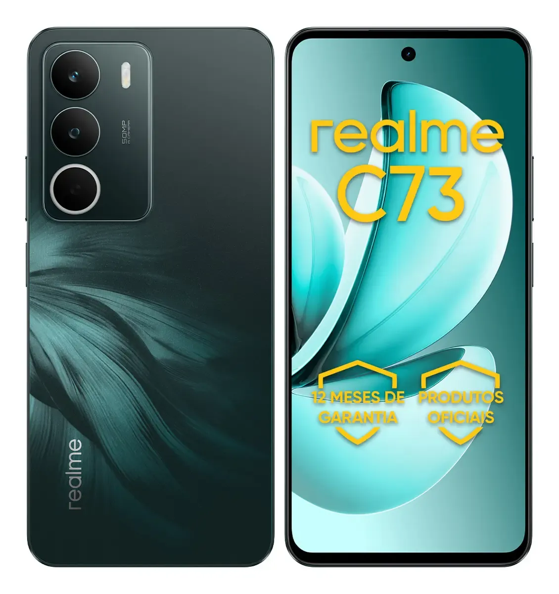 Celular Smartphone Realme C73 256gb 8gb Ram Dual Sim 120hz 6000mAh Verde