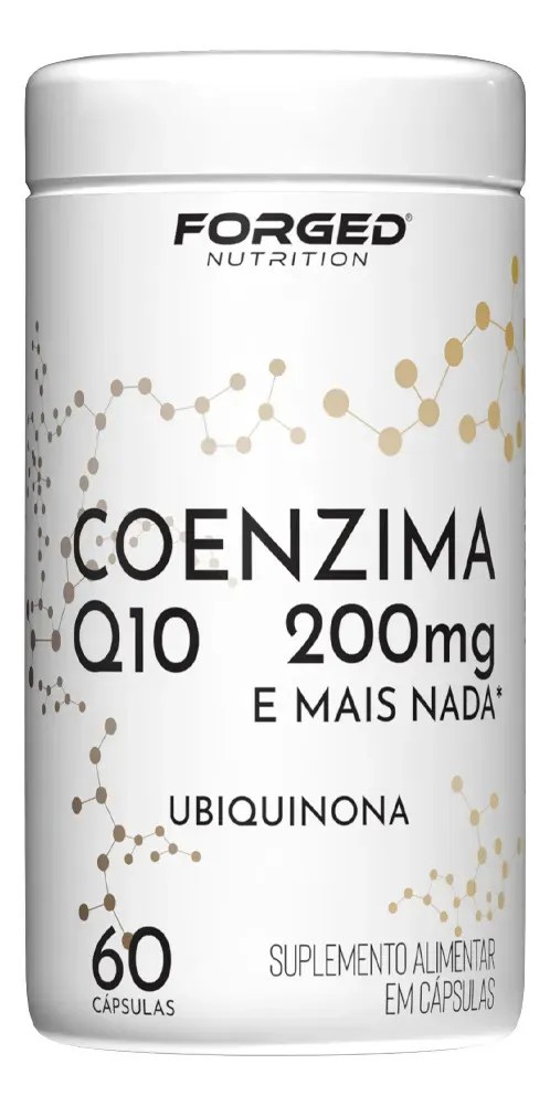 Coenzima Q10 200mg Pura Alta Concentração 60 Cápsulas - Forged Nutrition Sem Sabor