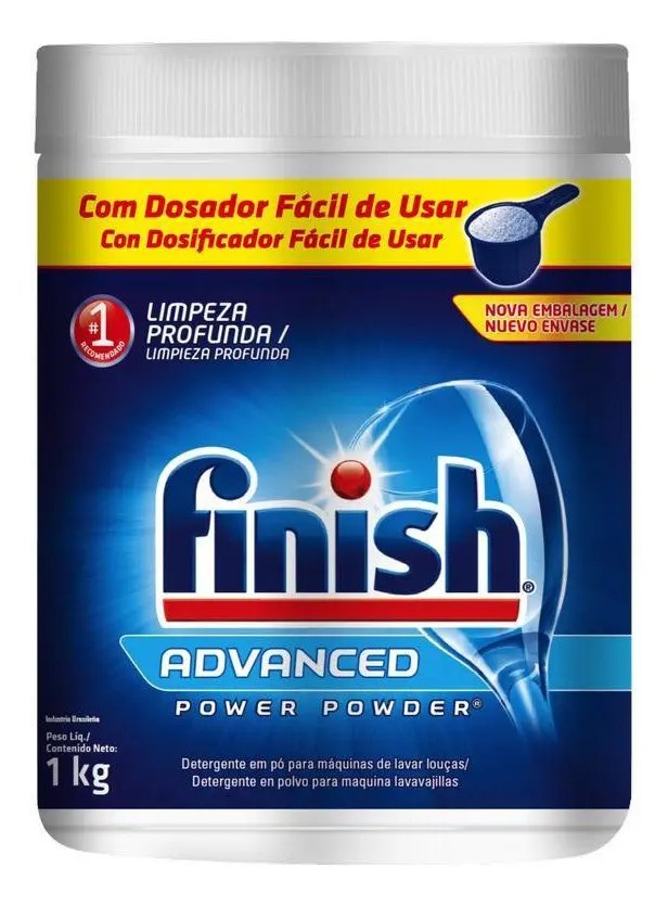 Detergente Para Lava Louças Em Pó Finish Power Powder
