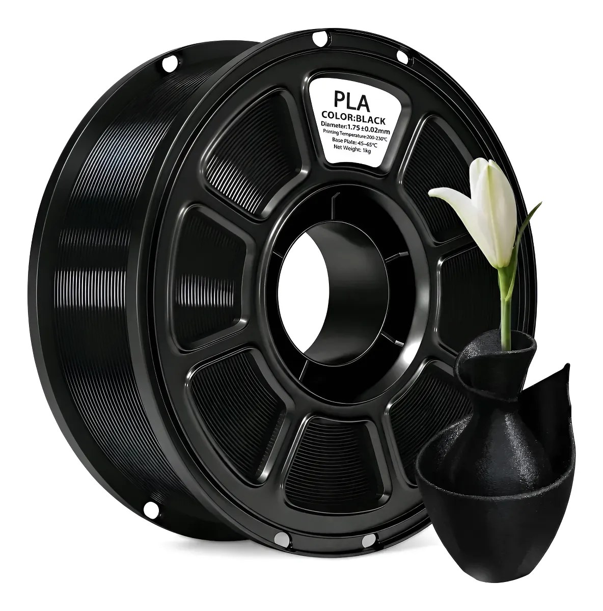 Filamento Pla 1,75mm 1kg Para Impressora 3d Branco Ou Preto
