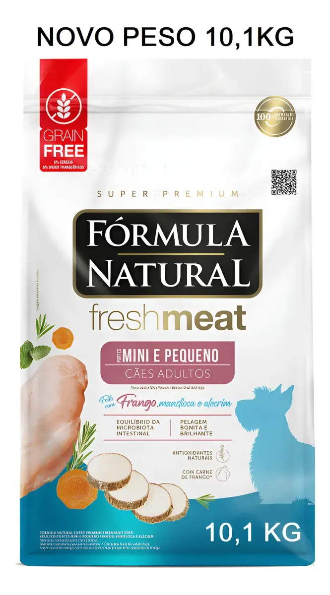 FORMULA NATURAL FRESH MEAT ADULTO PORTE MINI E PEQ. 10,1KG