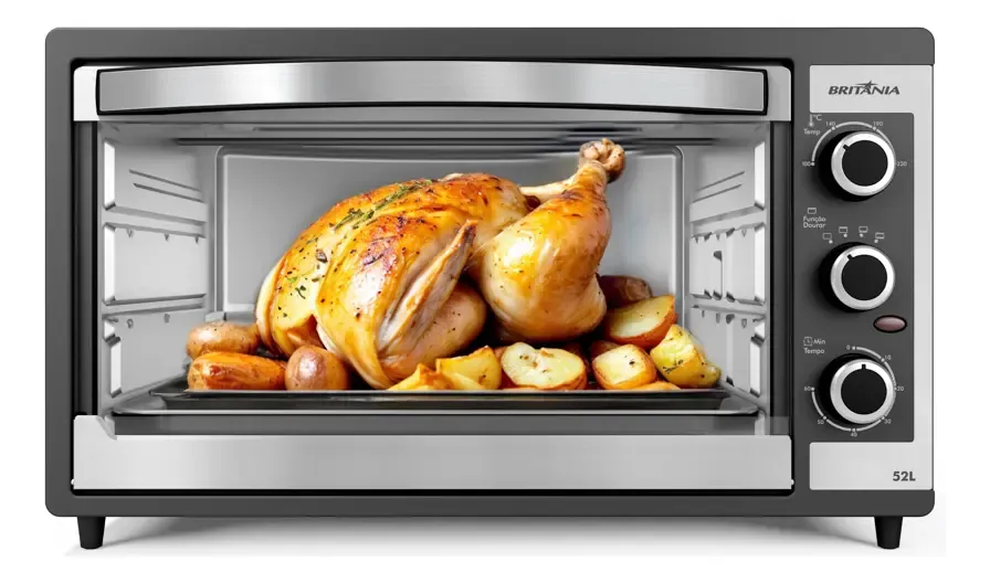 Forno Elétrico Britânia 52l Dupla Resistência Bfe55p