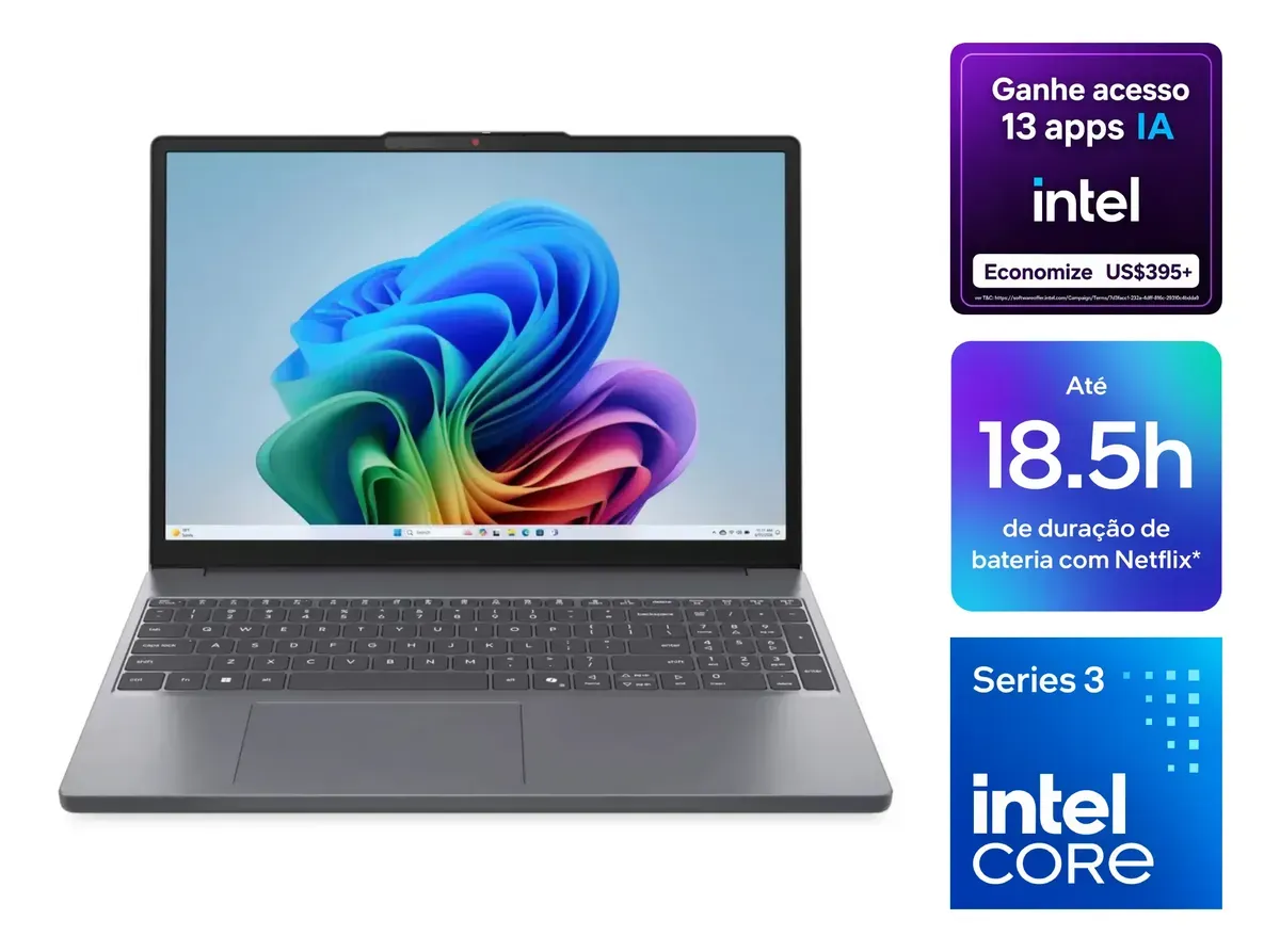 Notebook Lenovo Ideapad Slim 3 15iwc11 Intel Core 5 320 16gb 512gb Ssd Windows 11 Home - 83wa0003bo