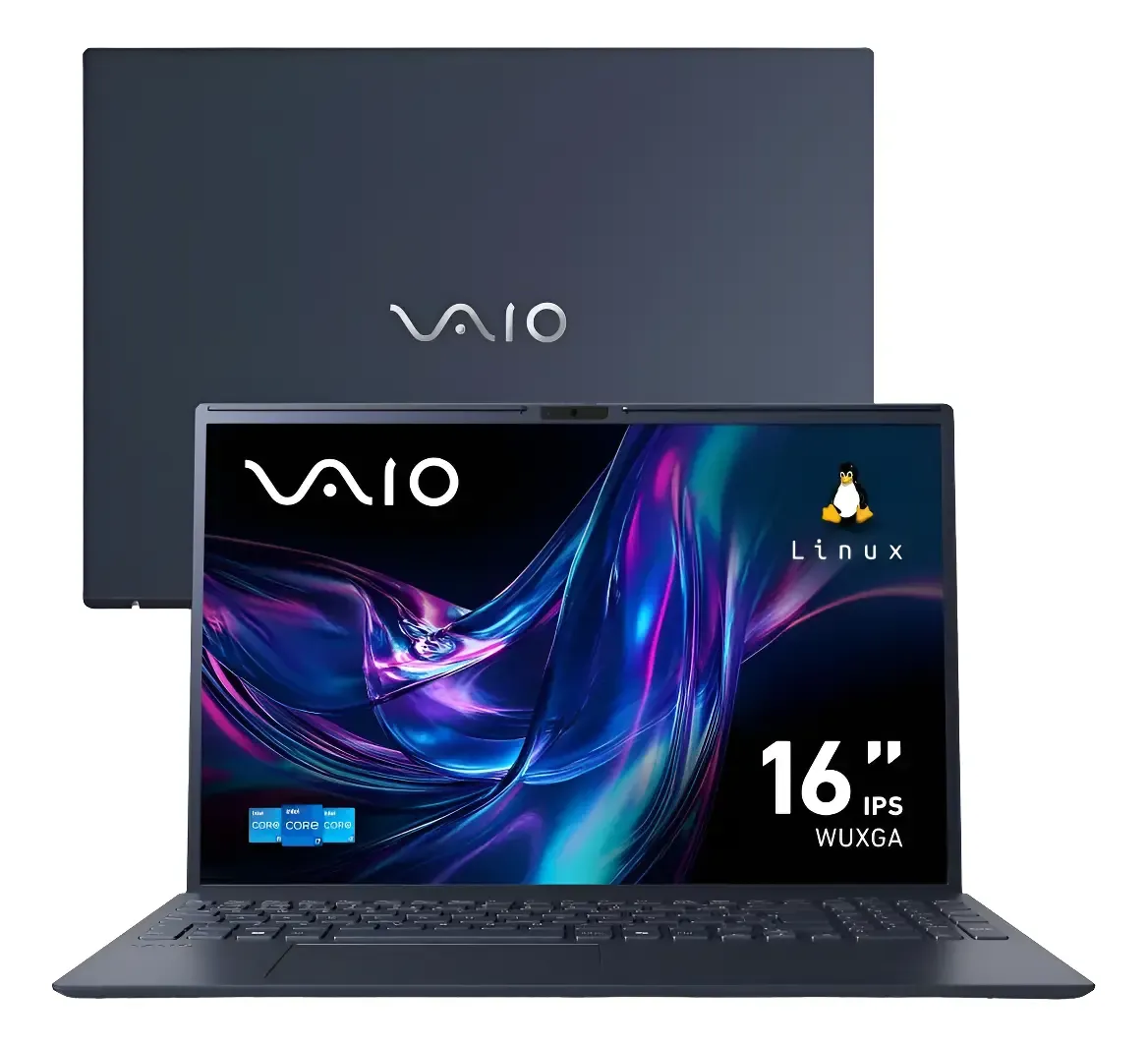 Notebook VAIO FE16 Intel Core i5-1334U - 13ª Gen Linux Debian 12 - 8GB RAM 256GB SSD Tela 16" IPS WUXGA Antirreflexo - Cinza Grafite - VJFE6