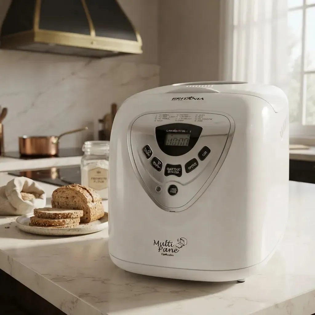 Panificadora Multipane Com 12 Programas E Potência De 550w Antiaderente Cor Branca Britânia