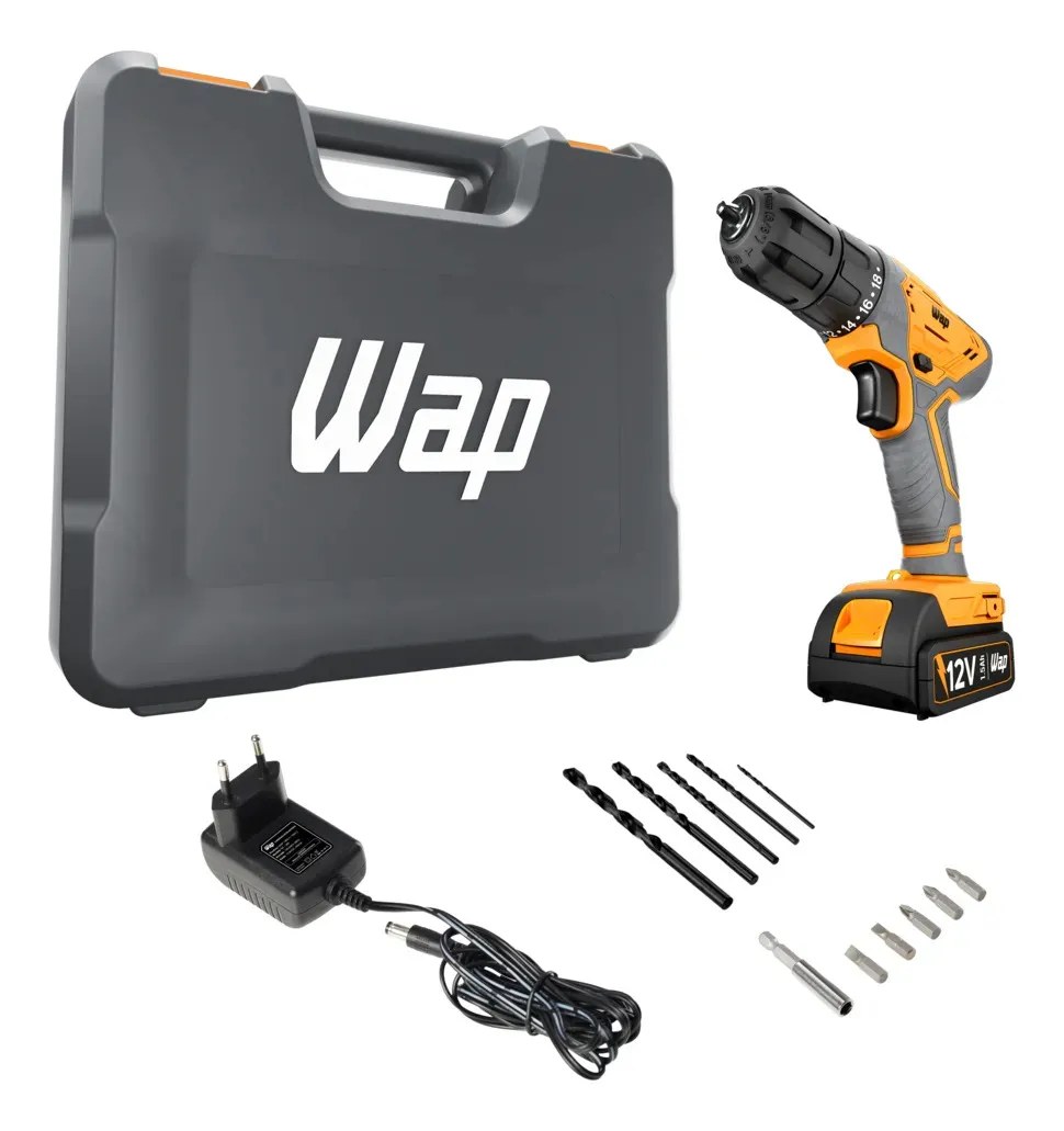 Parafusadeira e Furadeira WF12K3.2 Bateria 12V WAP