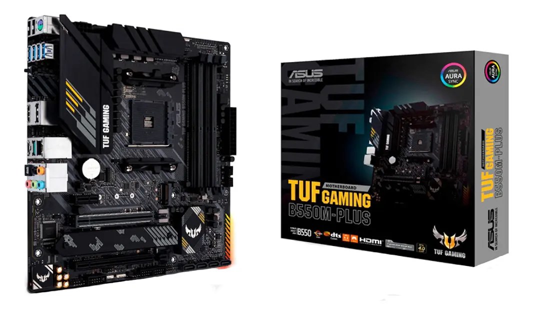 Placa Mãe Asus Tuf Gaming B550m-plus Ddr4 AMD Am4 mATX RGB