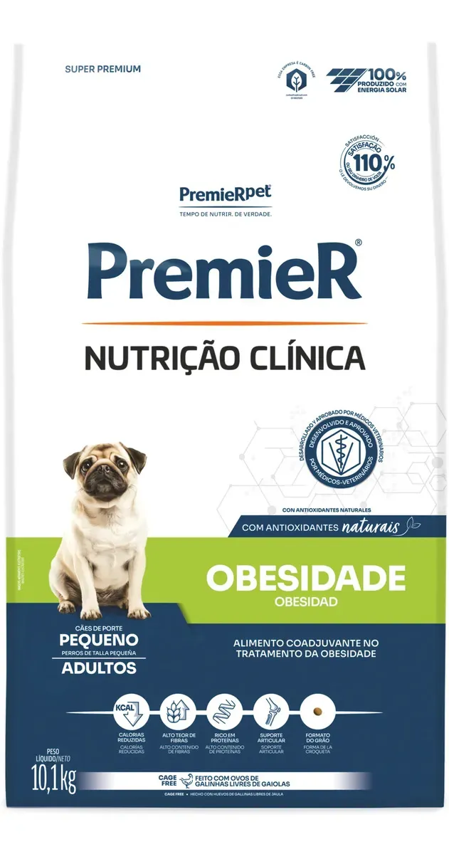 Ração Premier Obesidade para Cães Adultos Pequenos 10,1 kg