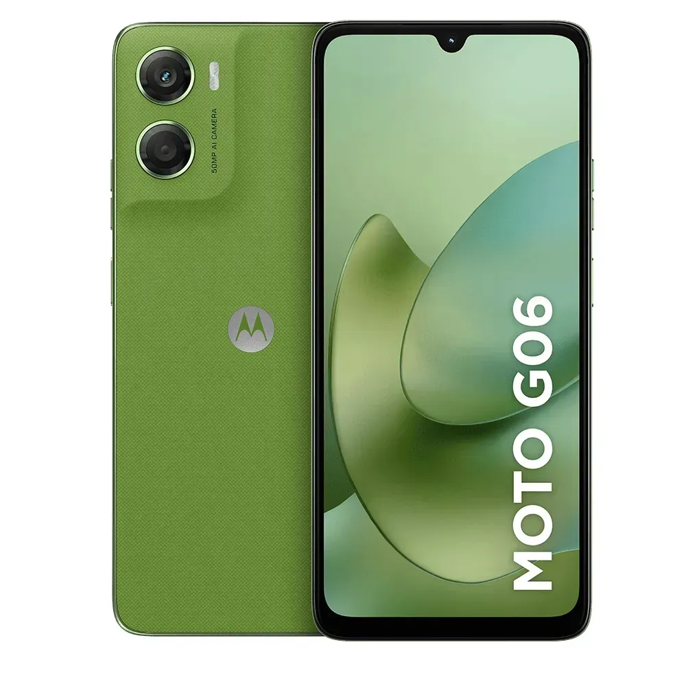Smartphone Motorola Moto G06 - 64GB 4GB RAM + 8GB Ram Boost, Camera 50MP com AI, Bateria de 5200 mAh e Tela 6.9" - Verde