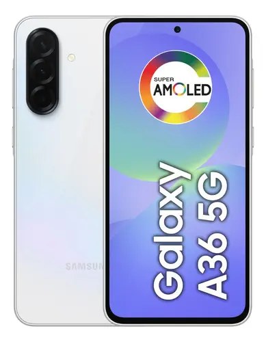 Smartphone Samsung Galaxy A36 5G 128GB 6GB RAM Câmera Tripla de até 50MP Selfie de 12MP IP67 Super AMOLED 6.7'' NFC Recursos AI Android e Se