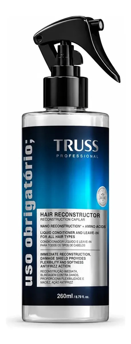 Uso Obrigatório Reconstrutor Capilar Leavein Antifrizz 260ml