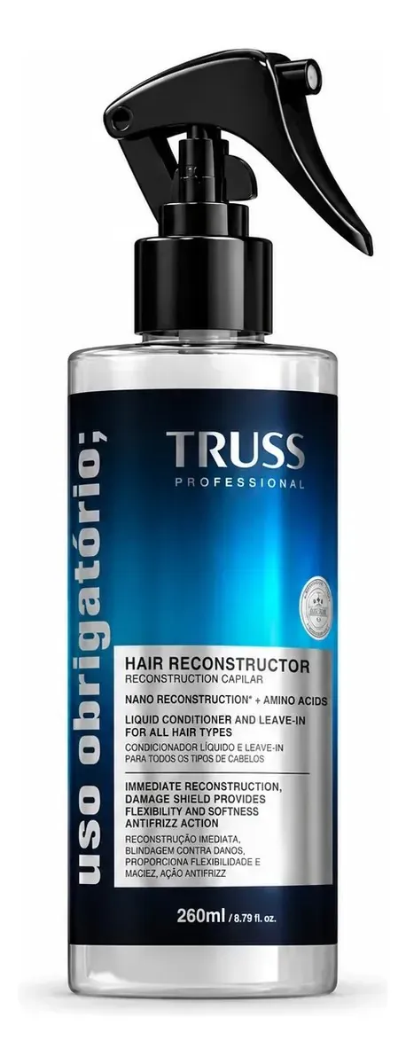 Uso Obrigatório Reconstrutor Capilar Leavein Antifrizz 260ml