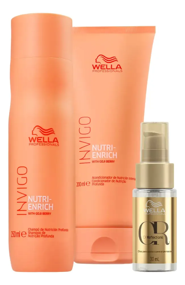 Wella Nutri-enrich Sh 250ml+cond 200ml+oil Reflections 30ml